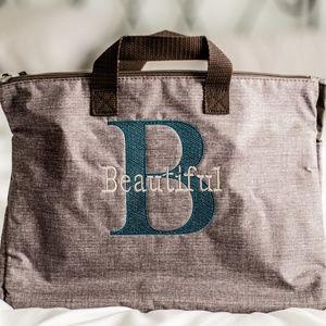 Thirty One Super Swap It Pocket - Mocha Crosshatch